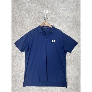 G/FORE Men's‎ Polo Navy Blue Butterfly Logo Size XL Golf